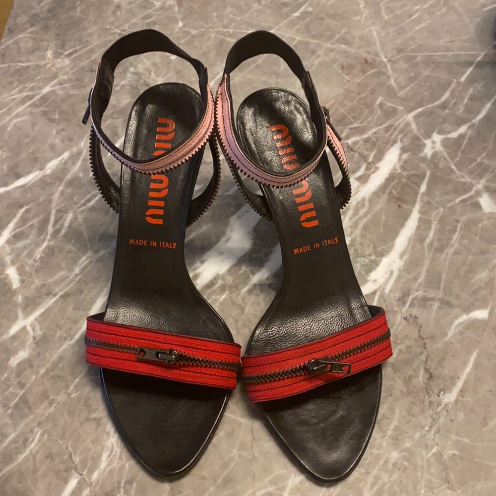 Miu Miu Zipper Sandals